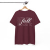 Cozy Fall Shirt Autumn Favorite Words Thanksgiving T-Shirt S-5XL