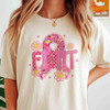 Breast Cancer Awareness Shirt Pink Ribbon October T-Shirt S-5XL