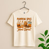 Pumpkin Spice Jesus Christ Shirt Christian Pumpkin Bible Verse Fall T-Shirt S-5XL