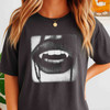 Vampire Fangs Black Goth Horror Shirt T-Shirt S-5XL