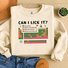 Can I Lick It Funny Science Sweatshirt Adult S-5XL