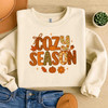 Cozy Season Fall Pumpkin Sweatshirt Adult S-5XL