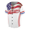 Custom Name Team Name American Flag Team Baseball Jersey S-5XL