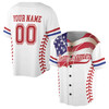 Custom Name Team Name American Flag Team Baseball Jersey S-5XL