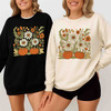 Boho Fall Floral Sweatshirt Adult S-5XL