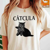 Cat Vampire Shirt Catcula Funny Goth Cat T-Shirt S-5XL