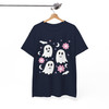 Cute Kawaii Ghost Halloween Shirt Adult T-Shirt S-5XL