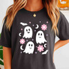 Cute Kawaii Ghost Halloween Shirt Adult T-Shirt S-5XL