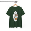 Floral Ghost Halloween Shirt Cute Spooky Fall Adult T-Shirt S-5XL