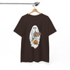 Floral Ghost Halloween Shirt Cute Spooky Fall Adult T-Shirt S-5XL