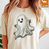 Shimmer Ghost Halloween Shirt Glitter Spooky Adult T-Shirt S-5XL