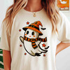 Funny Boo Ghost Halloween Shirt Cute Fall Adult T-Shirt S-5XL