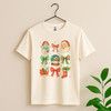 Merry Christmas Cute Santa Holiday Family Xmas Winter T-shirt S-5XL