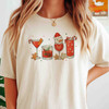 Christmas Cocktails Funny Holiday Party Shirt T-shirt S-5XL