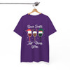 Dear Santa Just Bring Wine Funny Christmas Shirt T-shirt S-5XL