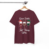 Dear Santa Just Bring Wine Funny Christmas Shirt T-shirt S-5XL