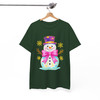 Snowman Womens Christmas Holiday Crewneck Shirt T-shirt S-5XL