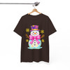 Snowman Womens Christmas Holiday Crewneck Shirt T-shirt S-5XL