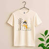 Snowman Christmas Shirt for Women Holiday T-shirt S-5XL