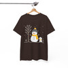 Snowman Christmas Shirt for Women Holiday T-shirt S-5XL