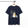 Snowman Christmas Shirt for Women Holiday T-shirt S-5XL