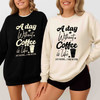Funny Coffee Caffeine Sweatshirt Adult S-5XL