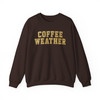 Retro Coffee Weather Glitter Sweatshirt Adult S-5XL