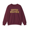 Retro Coffee Weather Glitter Sweatshirt Adult S-5XL