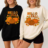 Hello Fall Autumn Sweatshirt Adult S-5XL