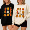 Cute Halloween Ghost Pumpkin Sweatshirt Adult S-5XL