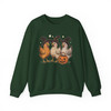 Pumpkin Chicken Retro Halloween Sweatshirt Adult S-5XL