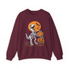 Halloween Cat And Pumpkin Sweatshirt Adult S-5XL