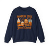 Pumpkin Spice Jesus Christ Shirt Christian Pumpkin Bible Verse Fall Sweatshirt S-5XL