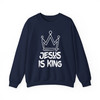 Jesus Is King Shirt Christian Bible Verse Faith Sweatshirt S-5XL