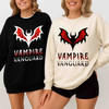 Vampire Vanguard Bloodlust Bat Shirt Gothic Sweatshirt S-5XL