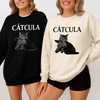Cat Vampire Shirt Catcula Funny Goth Cat Sweatshirt S-5XL