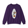 Floral Ghost Halloween Shirt Cute Spooky Fall Adult Sweatshirt S-5XL