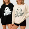 Shimmer Ghost Halloween Shirt Glitter Spooky Adult Sweatshirt S-5XL