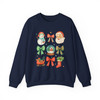 Merry Christmas Cute Santa Holiday Family Xmas Winter Sweatshirt S-5XL