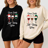 Dear Santa Just Bring Wine Funny Christmas Sweatshirt S-5XL