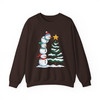 Retro Christmas Snowman Cute Holiday Crewneck Sweatshirt S-5XL