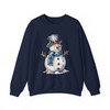 Christmas Snowman Holiday Crewneck Sweatshirt S-5XL