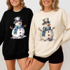 Christmas Snowman Holiday Crewneck Sweatshirt S-5XL