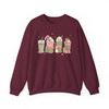 Festive Christmas Coffee Holiday Crewneck Sweatshirt S-5XL