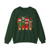 Festive Christmas Teacher Book Lover Sweatshirt S-5XL
