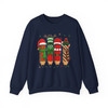 Festive Christmas Teacher Book Lover Sweatshirt S-5XL