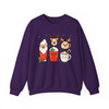 Christmas Coffee Lover Holiday Crewneck Sweatshirt S-5XL