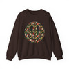 Festive Smiley Holiday Christmas Crewneck Sweatshirt S-5XL