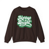 Festive Merry and Bright Christmas Crewneck Sweatshirt S-5XL