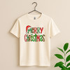 Festive Holiday Winter Christmas Crewneck Shirt T-shirt S-5XL